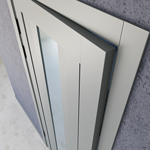 Полотно 3 Modern-74-painted mirror grafit satyn 