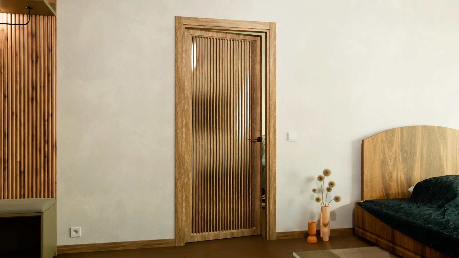 Пример интерьера Modern-75-mirror bronze satyn