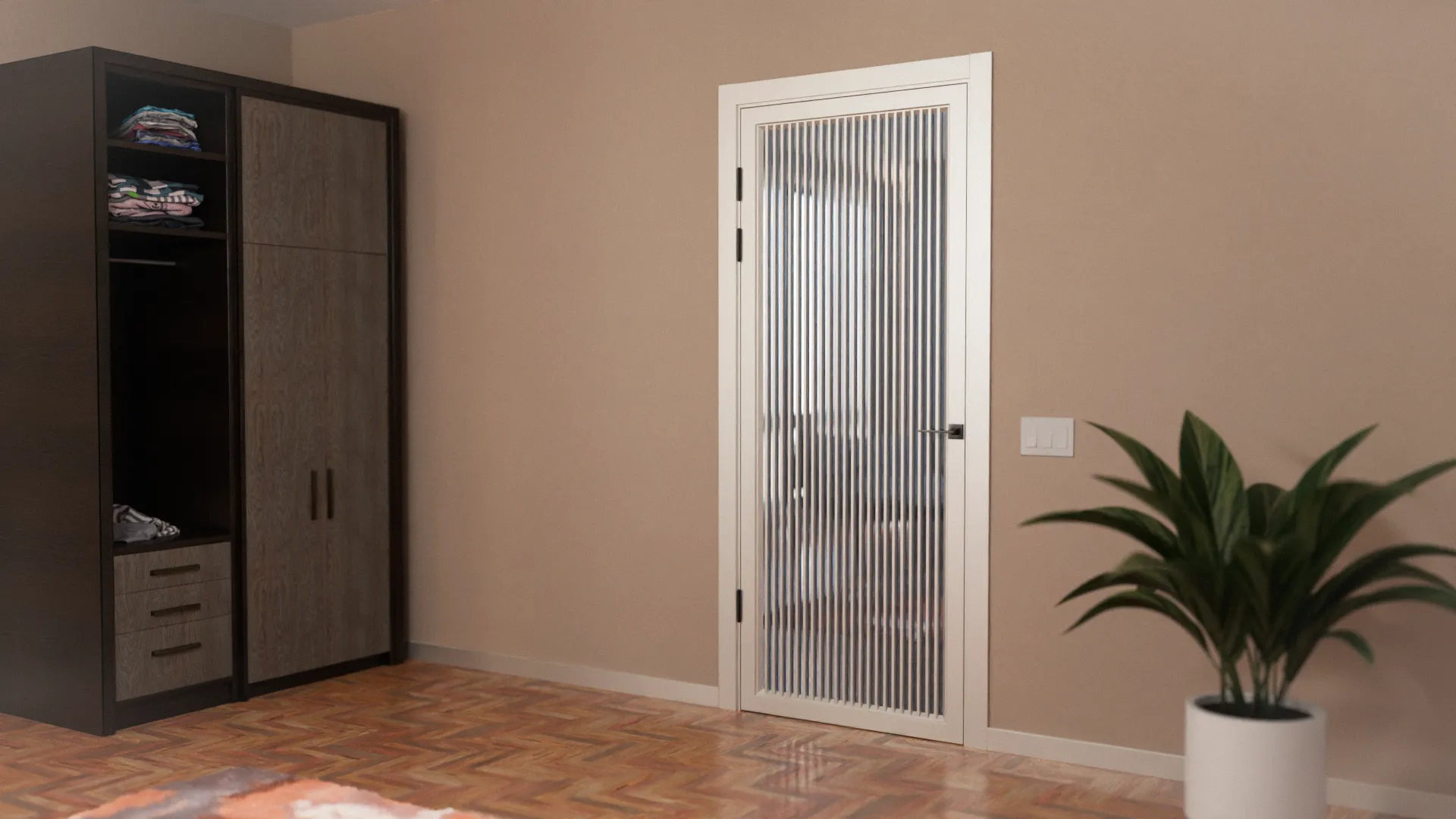 Пример интерьера Modern-75-painted mirror grafit