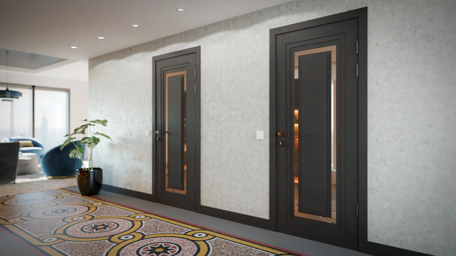 Приклад інтер'єру Modern-76-mirror bronze