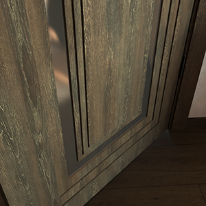 Полотно Modern-76-mirror bronze satyn