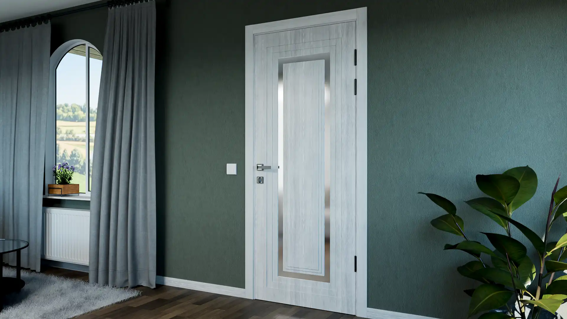 Пример интерьера Modern-76-mirror grafit satyn