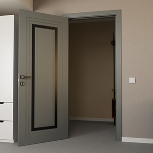 Полотно Modern-76-painted mirror black