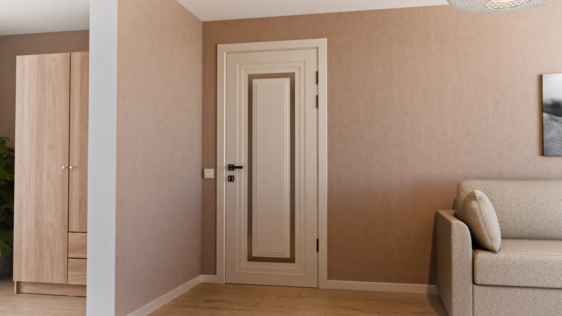 Приклад інтер'єру Modern-76-painted mirror bronze satyn