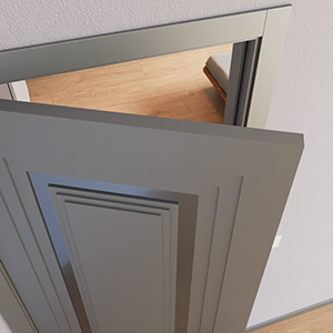 Полотно 4 Modern-76-painted mirror grafit satyn