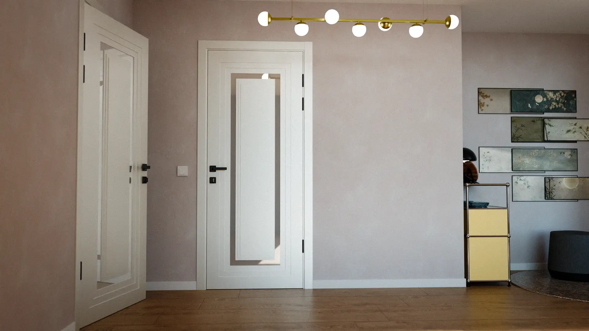 Приклад інтер'єру Modern-76-painted mirror milk