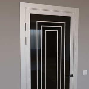 Полотно 2 Techno-92-painted mirror black