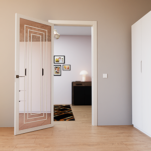 Полотно Techno-92-painted mirror bronze