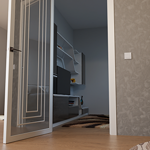 Полотно Techno-92-painted mirror grafit