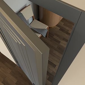 Полотно 4 Techno-92-painted mirror grafit satyn