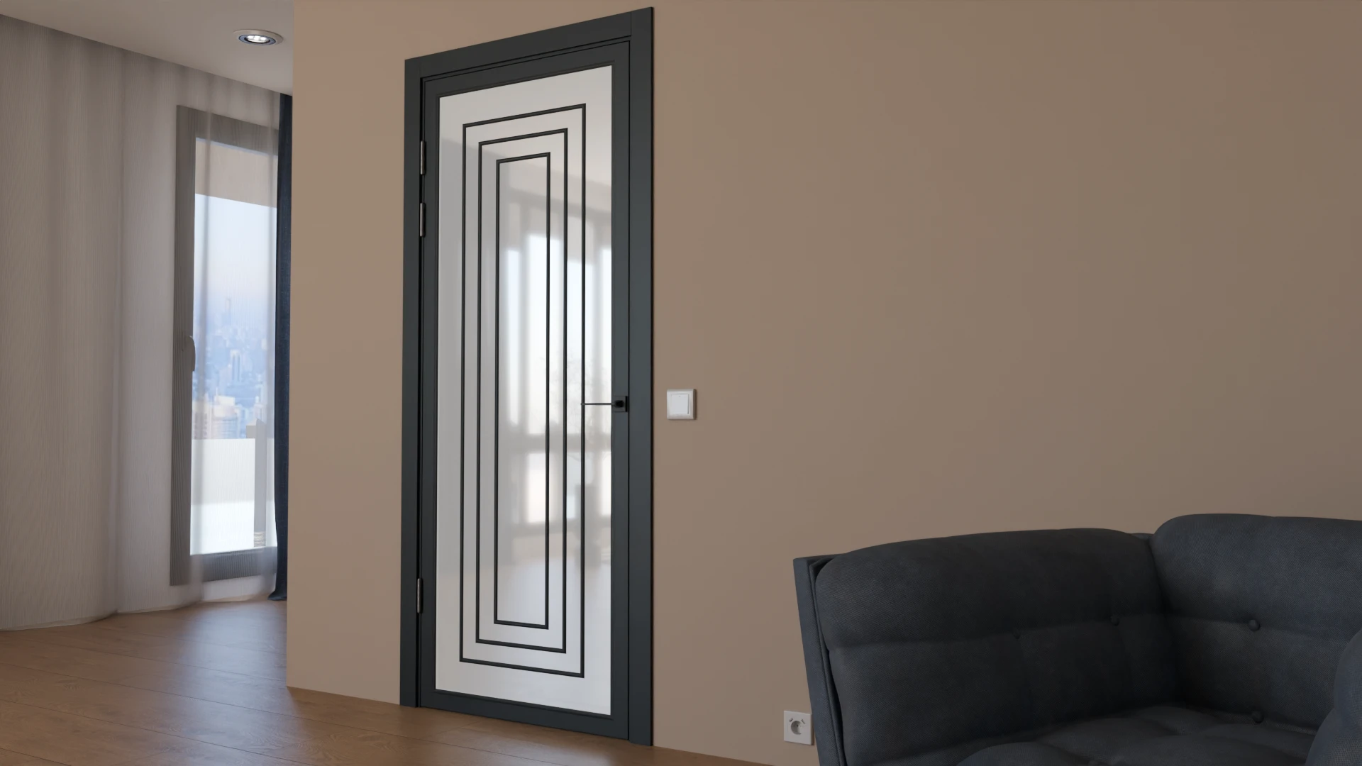 Пример интерьера Modern-76-painted mirror milk